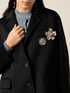 Unstructured mixed wool jacket with pins image number 2