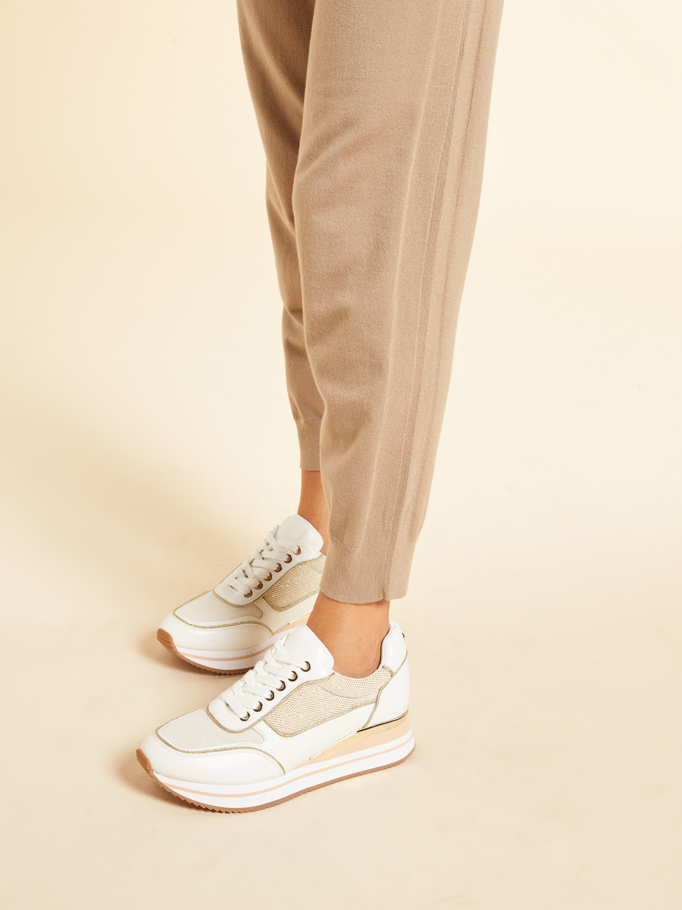 Eco-viscose knit trousers image number 2