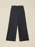 Pantalones cropped anchos de franela image number 4