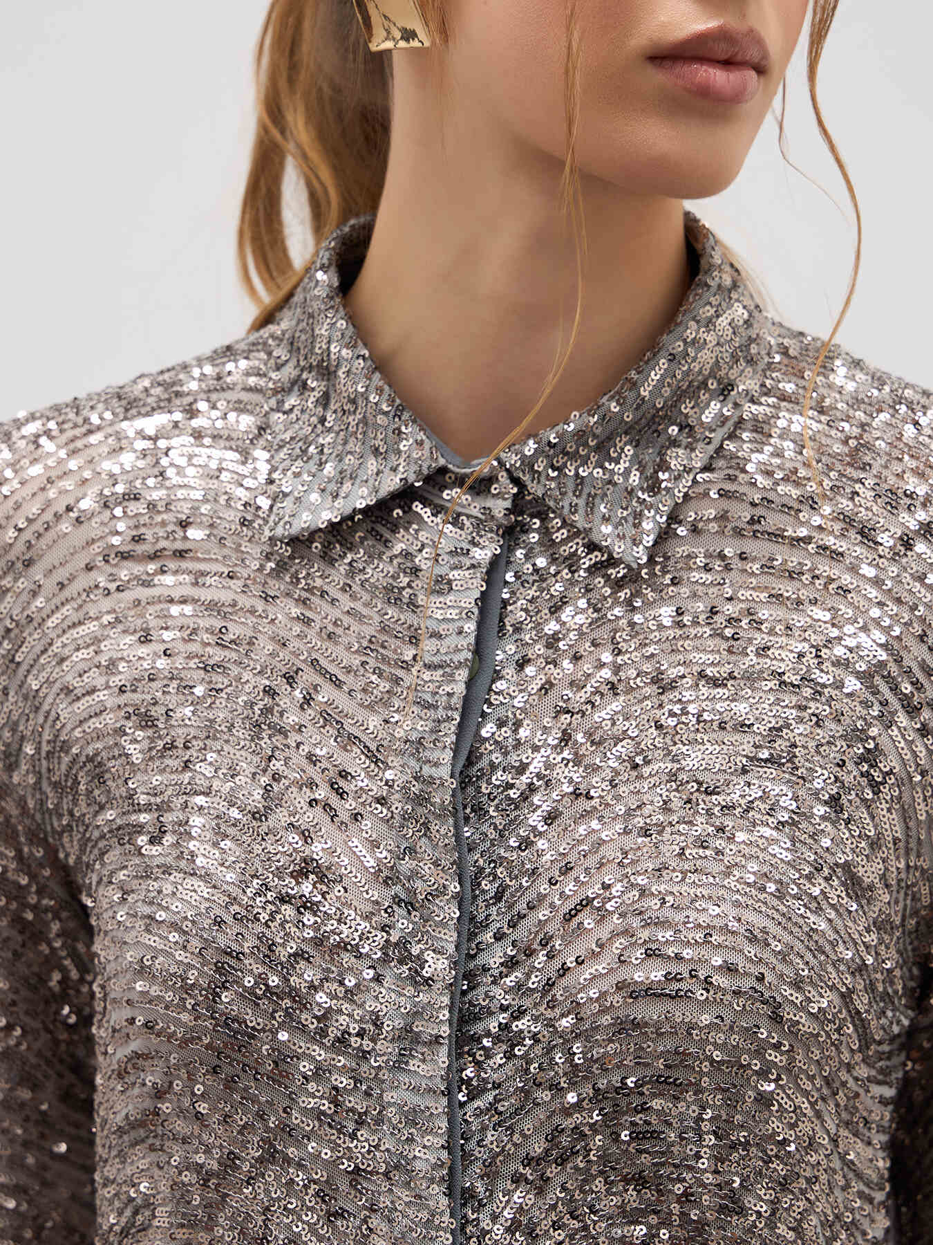 Pailletten-Hemdbluse image number 2