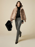 Pantalon flared en maille Milano image number 0