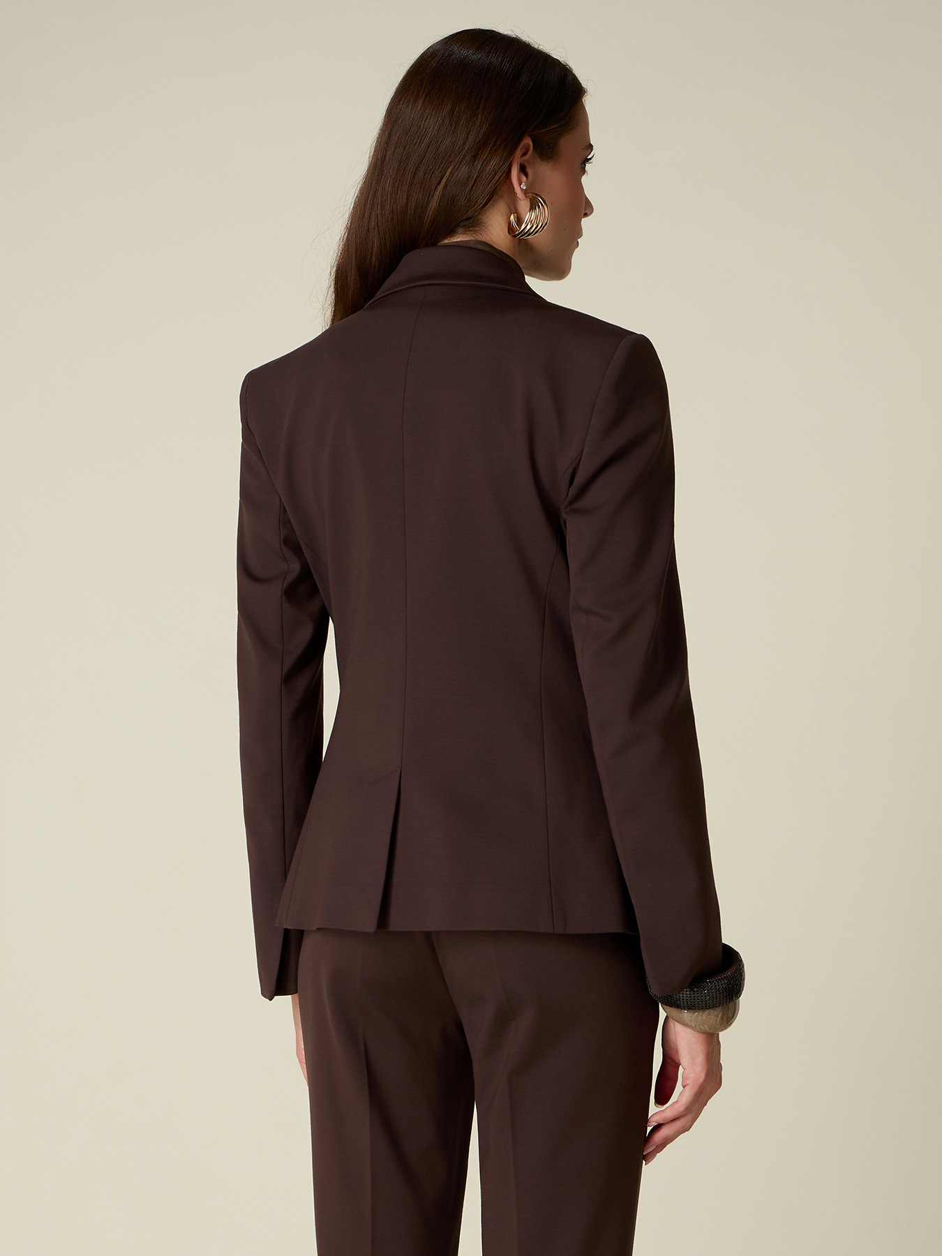 Doppelreihiger Blazer aus Milano-Strick image number 1