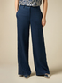 Wide leg linen trousers image number 3