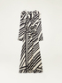 Vestito lungo a fantasia geometrica image number 4