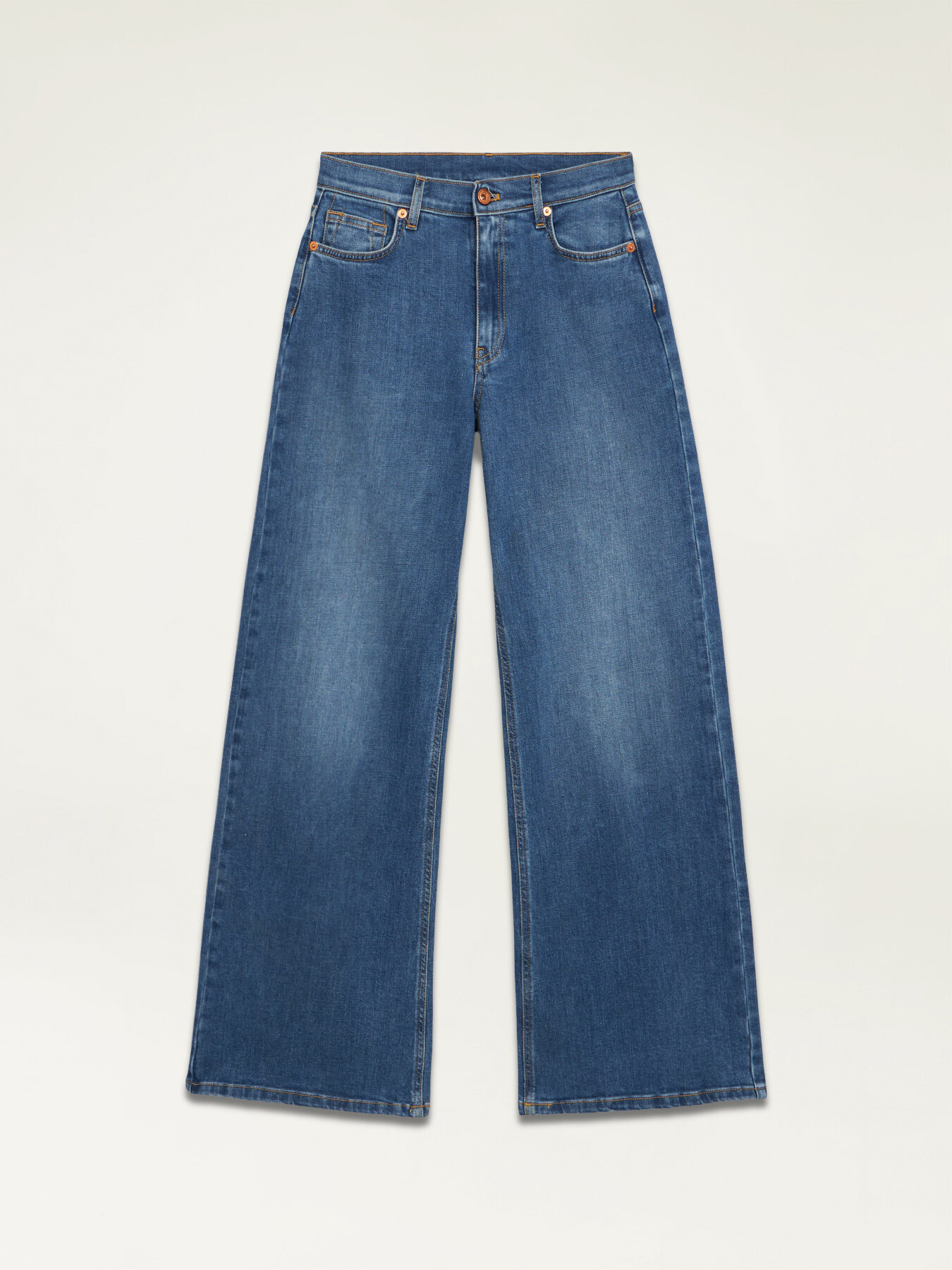 f&uuml;nf Taschen-Jeans mit weiten Bein image number 4