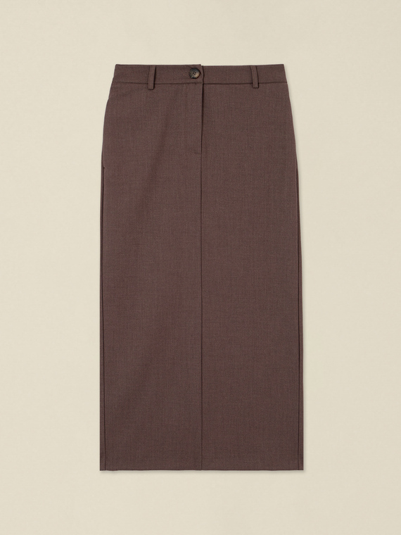 Pencil skirt with belt loops