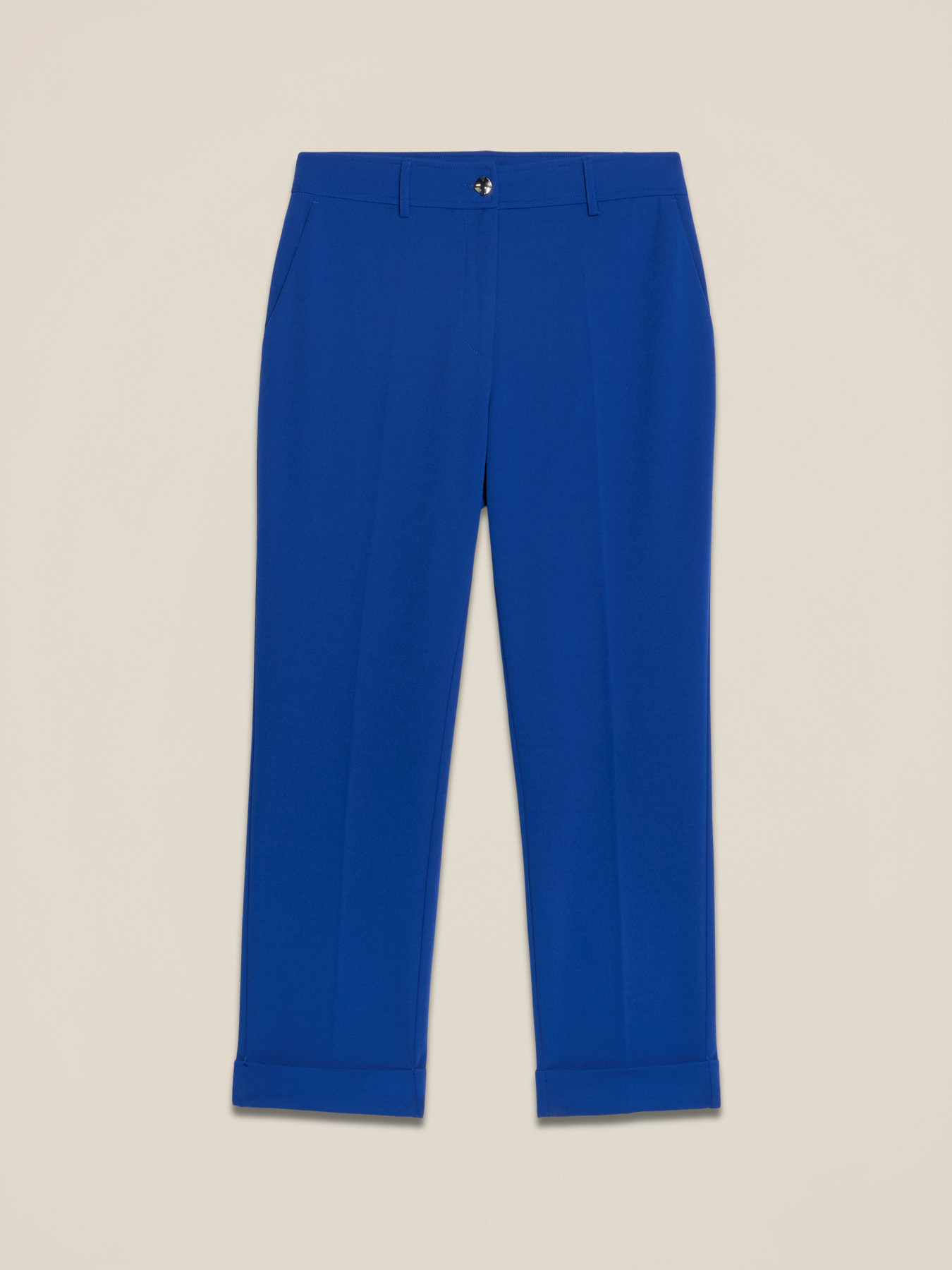Pantalon regular en tissu scuba cr&ecirc;pe image number 4