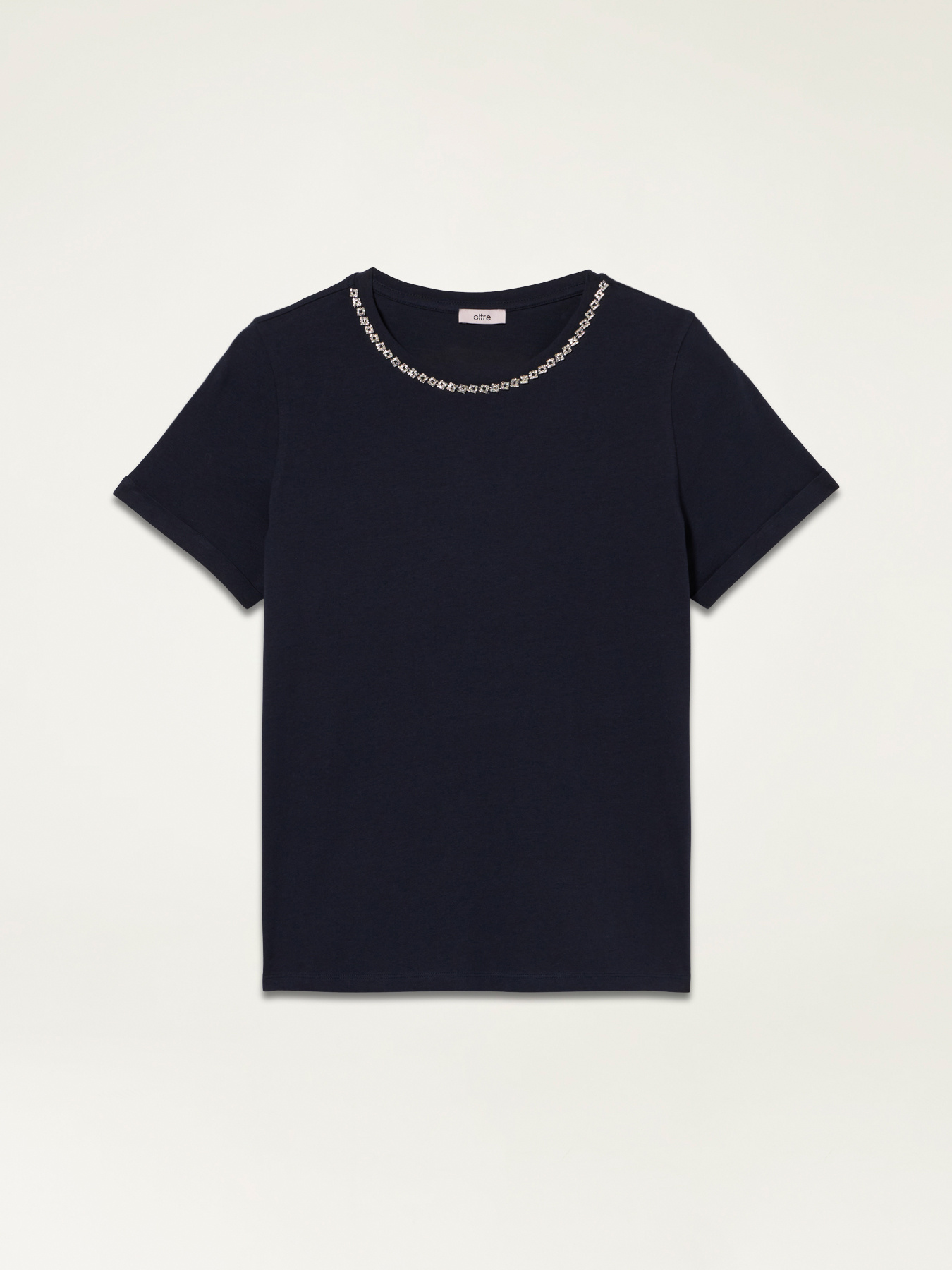 T-shirt eco-friendly con ricamo gioiello image number 3