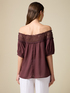 T-shirt con bordo in macram&eacute; image number 1