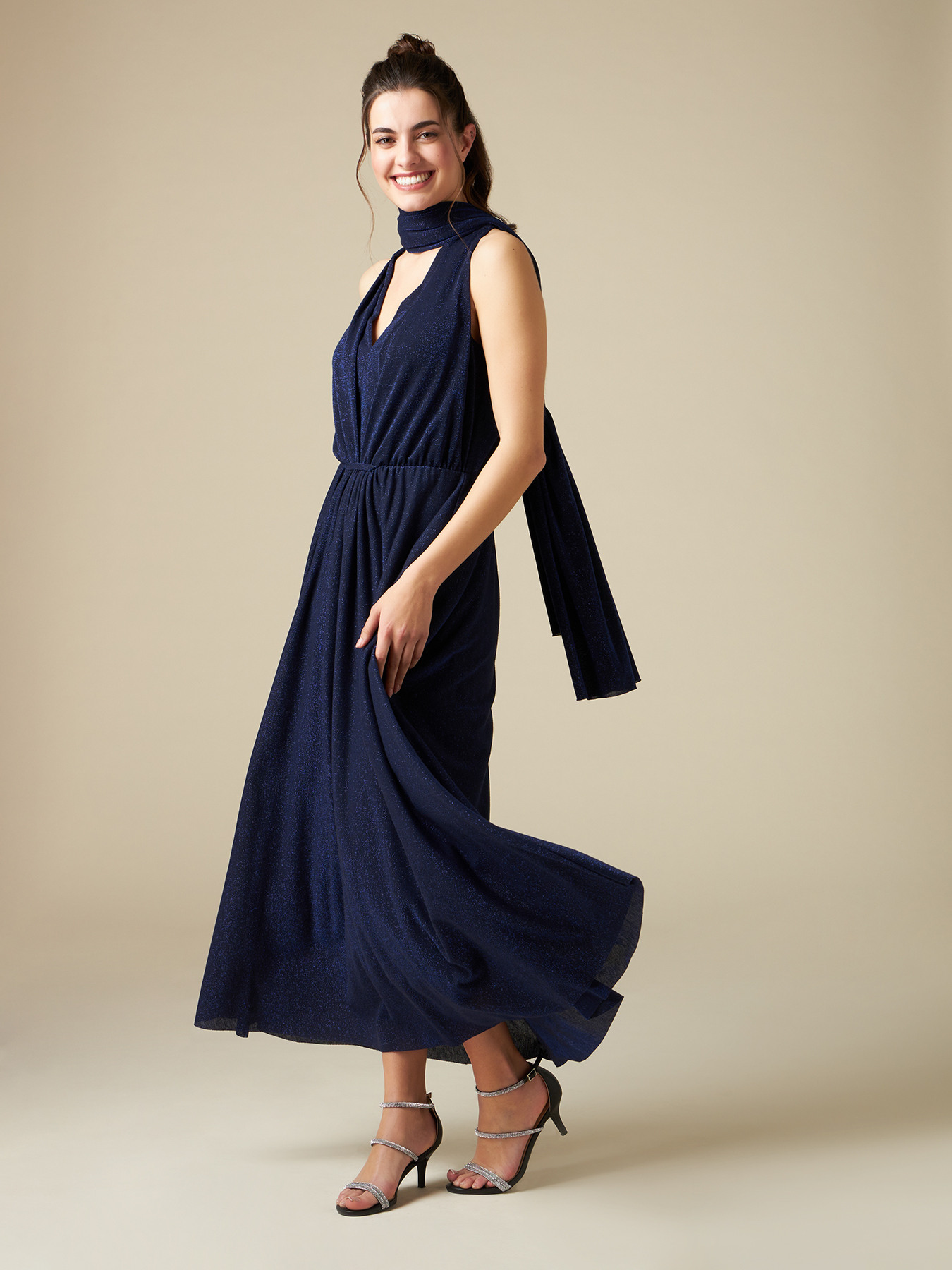 Robe longue lurex image number 0