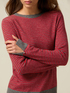 Wool blend striped sweater image number 2