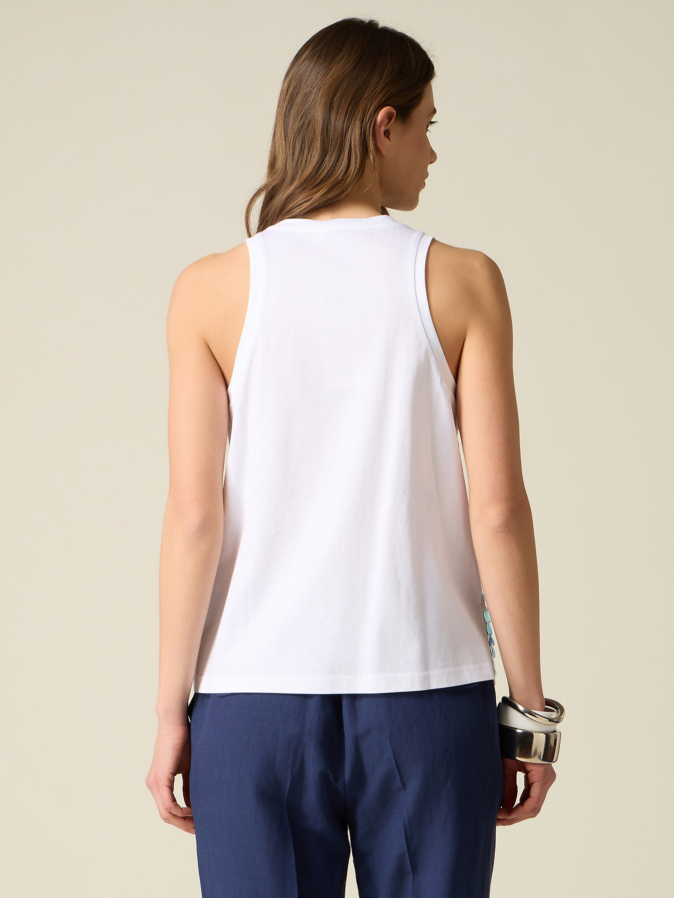 Top en coton avec paillettes image number 1