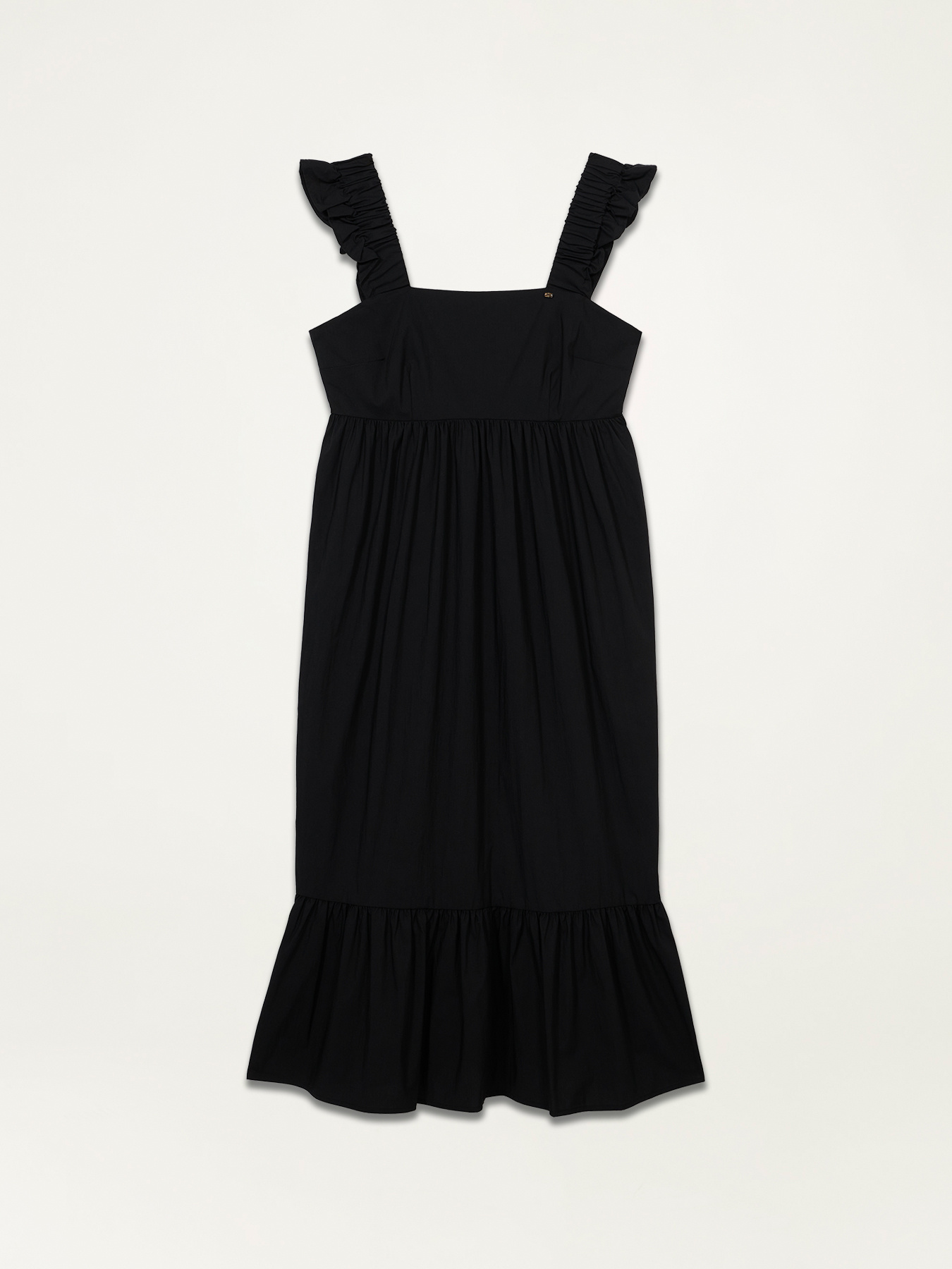 Sleeveless poplin dress image number 4