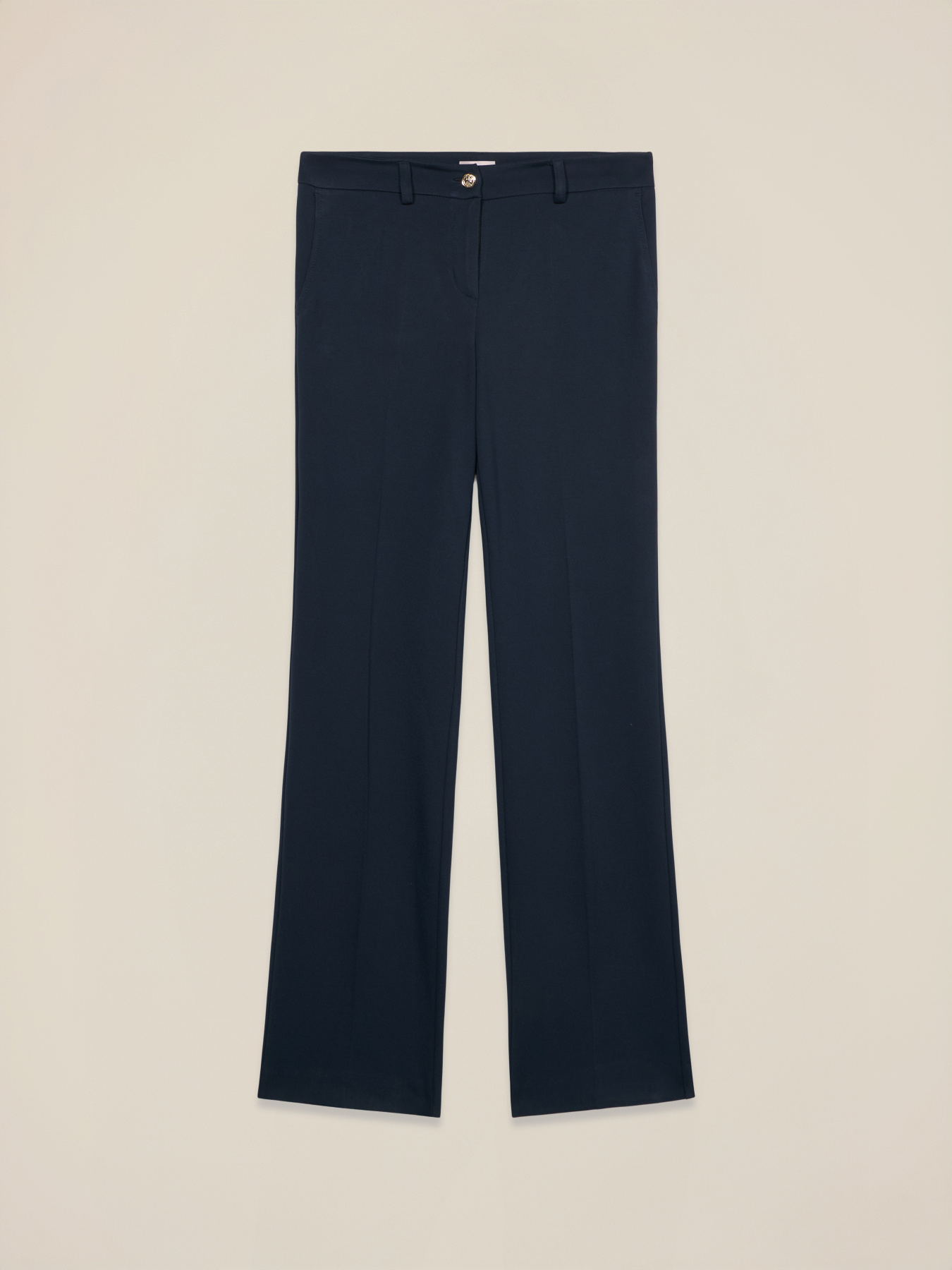 Pantaloni evazați din tricot milano image number 4