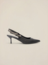Decollet&eacute; slingback intrecciate image number 2