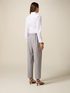 Carrot pants in m&eacute;lange fabric image number 1