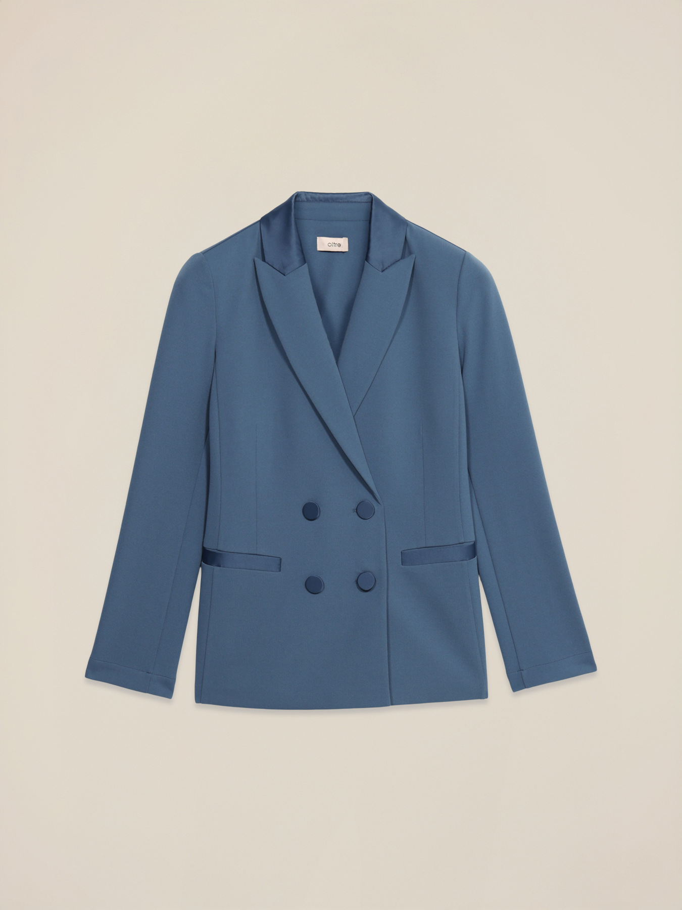 Blazer crois&eacute; avec boutons recouverts image number 4