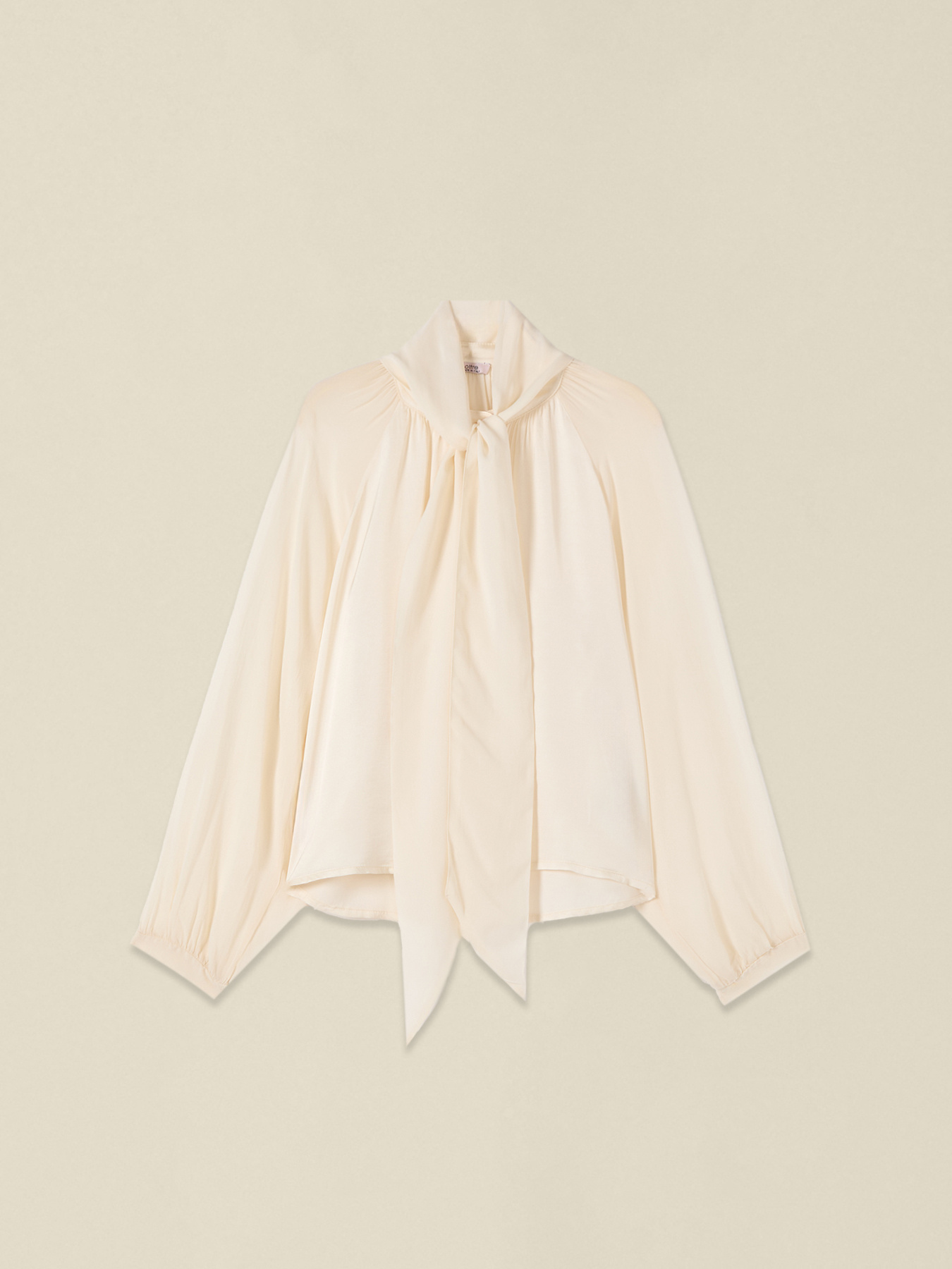Viskose-Bluse mit Schleife image number 3