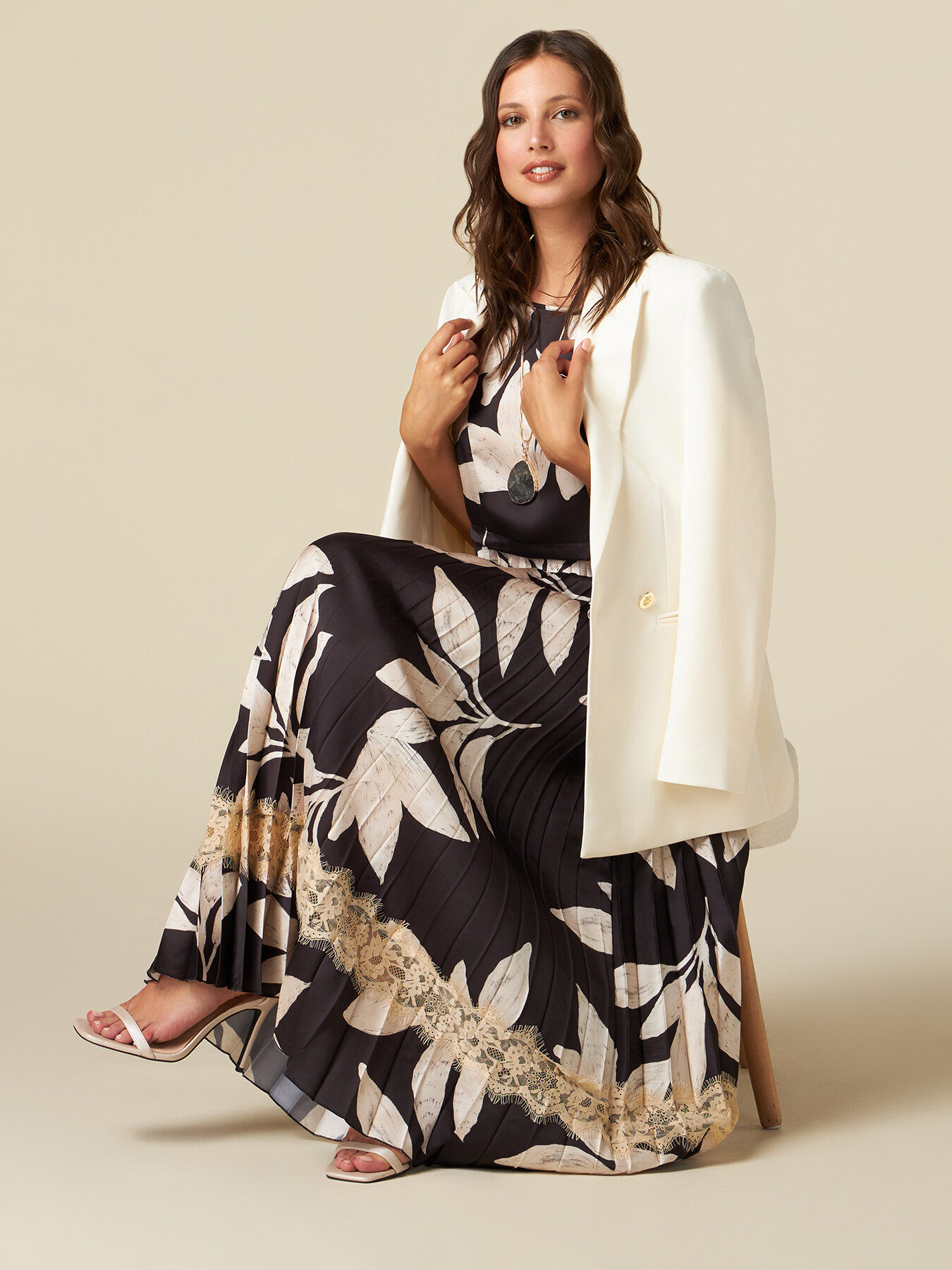 Blazer in tessuto tecnico image number 3