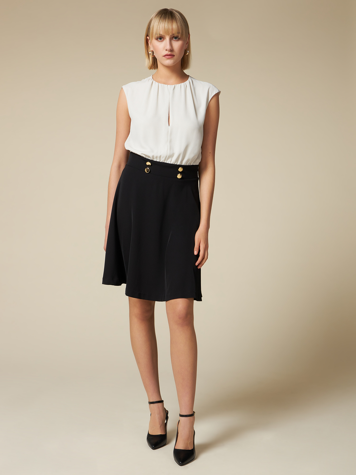 Vestido bicolor image number 3