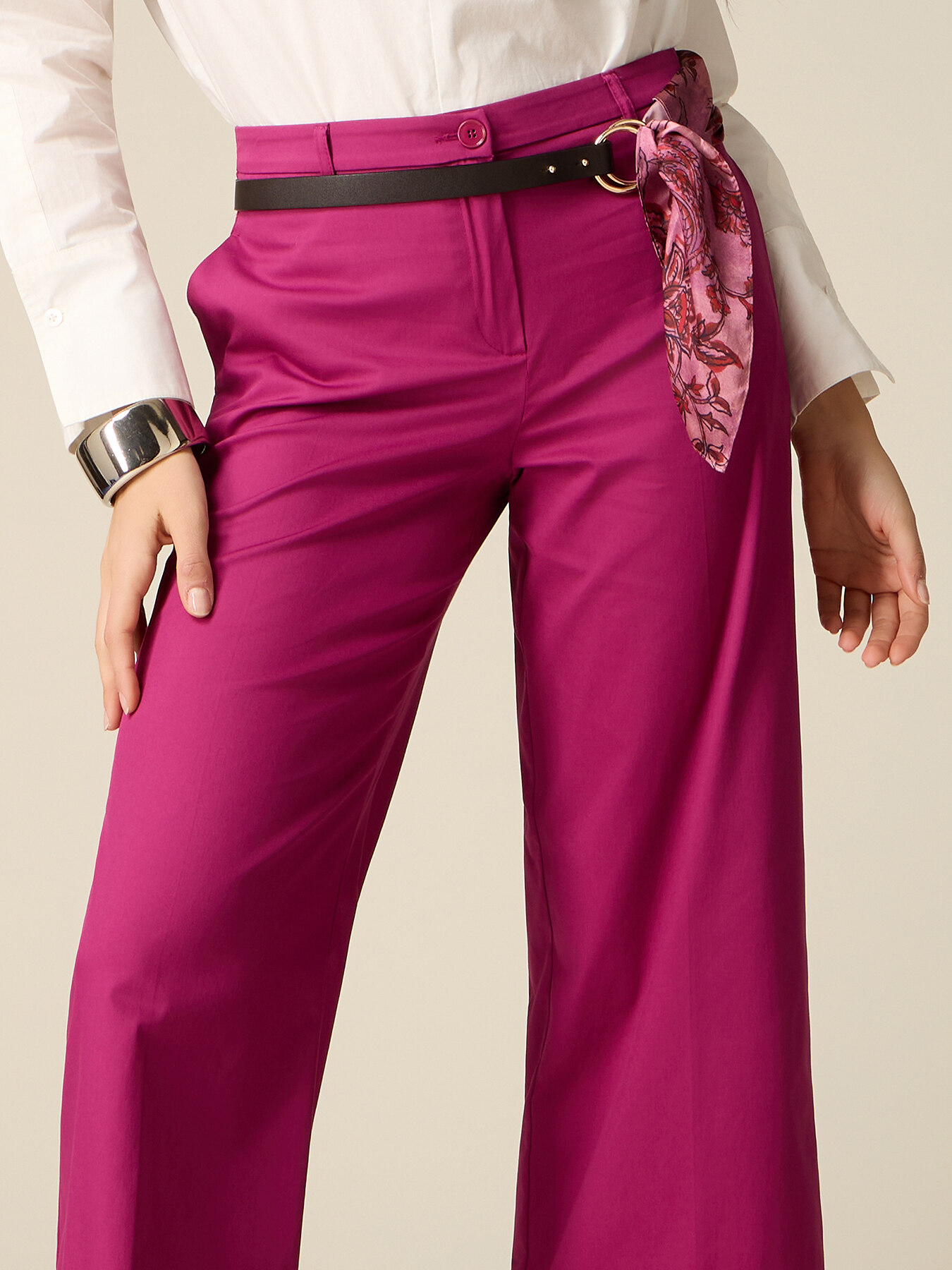 Belt with foulard insert image number 0