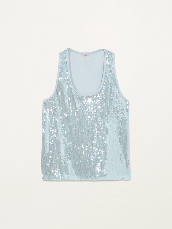 Top in paillettes