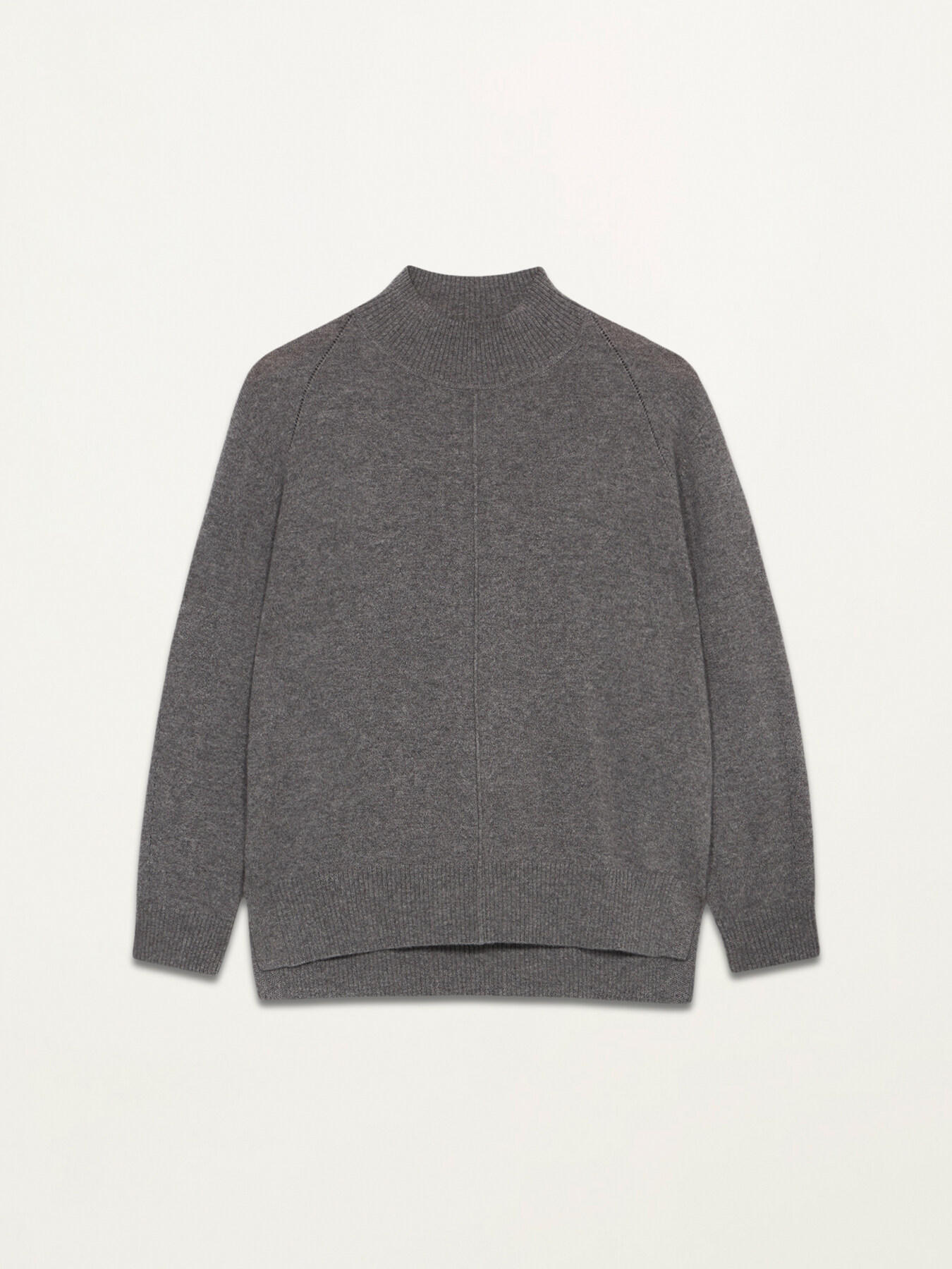 Pure cashmere funnel neck sweater image number 3