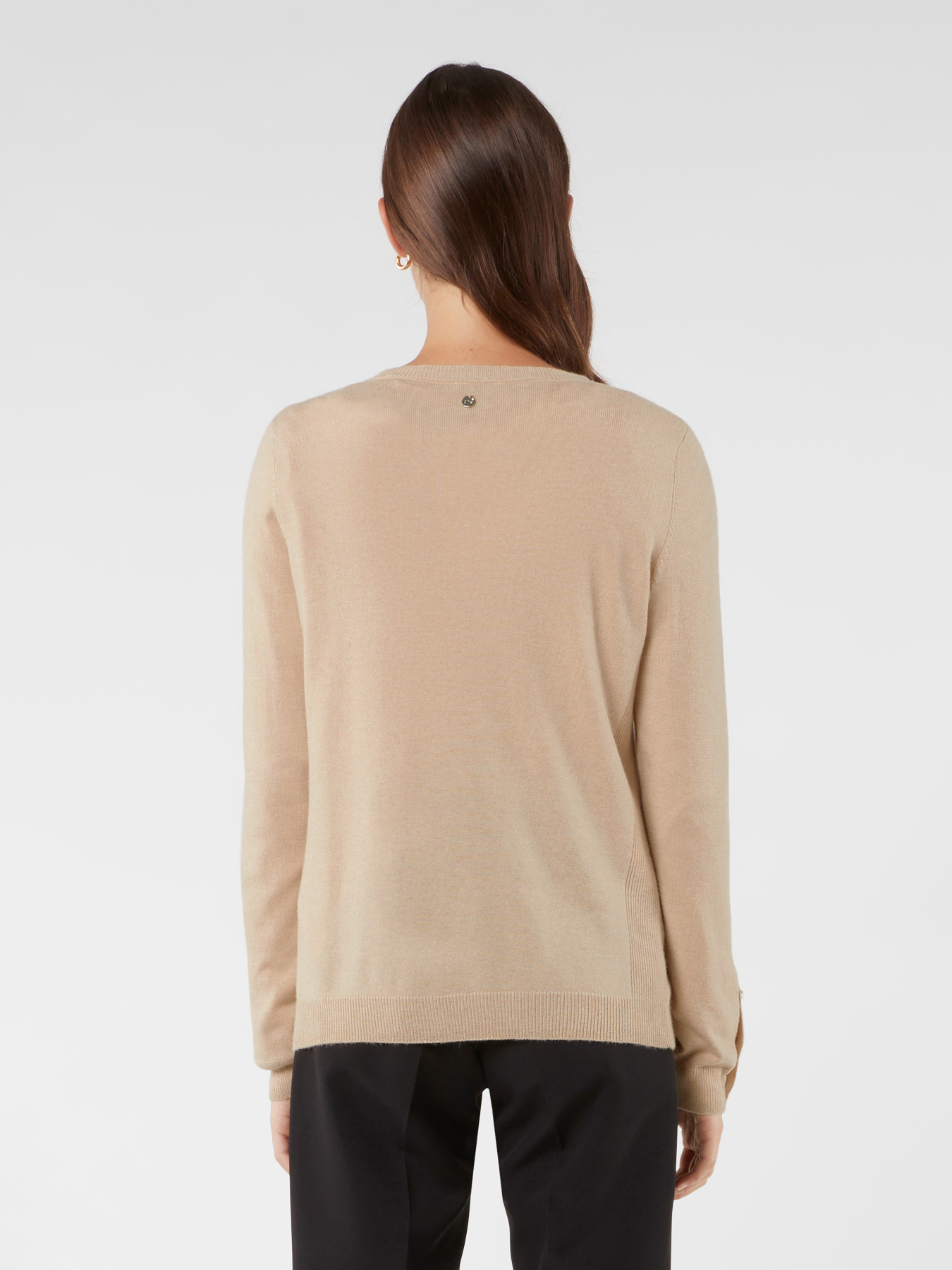Cashmere blend cardigan with jewel buttons image number 1