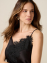 Satin top with lace image number 2