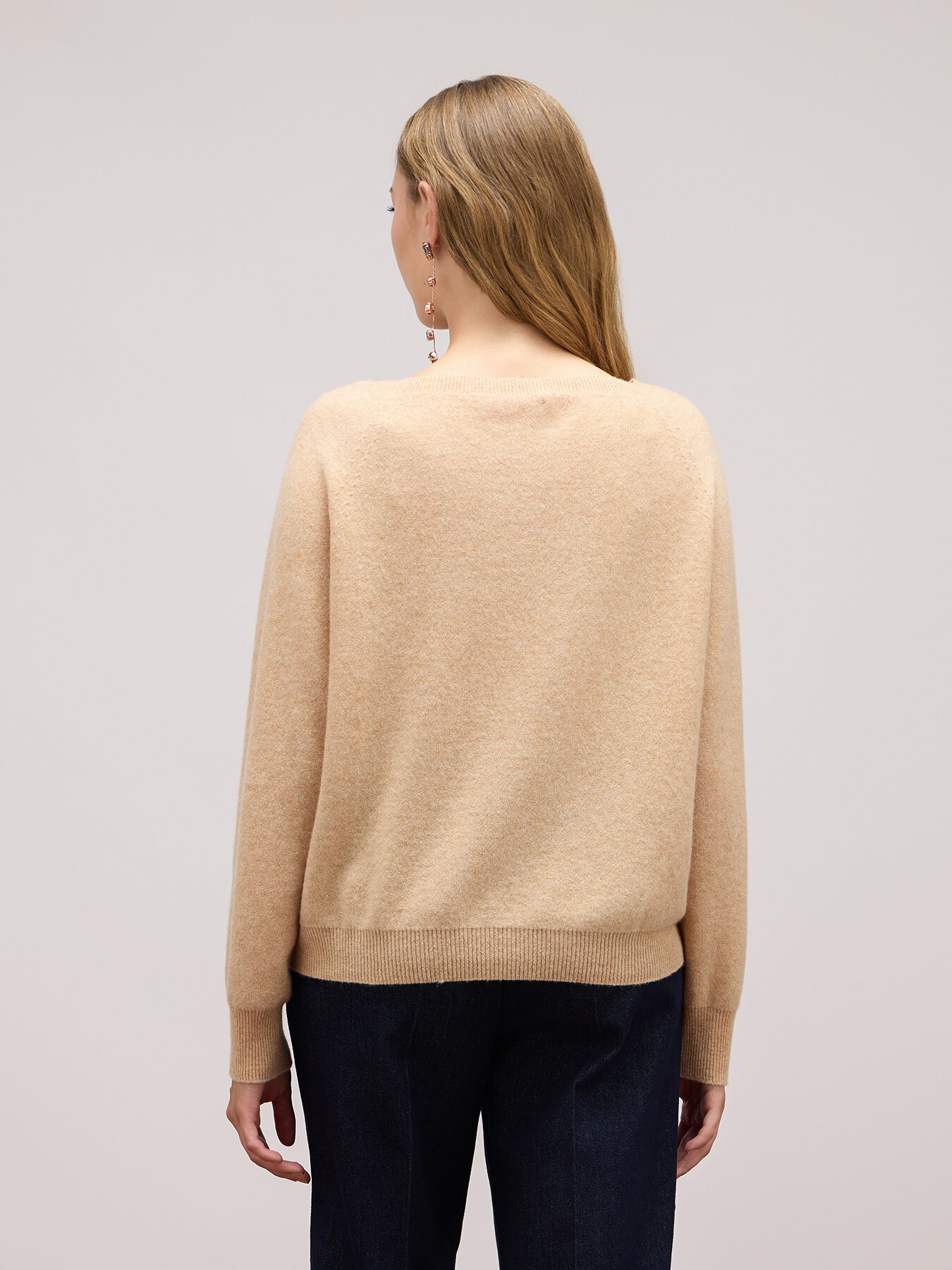 Pullover mit rundem Ausschnitt aus Wolle/Kaschmir image number 1