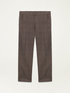 Pantalones pitillo de cuadros en franela image number 1