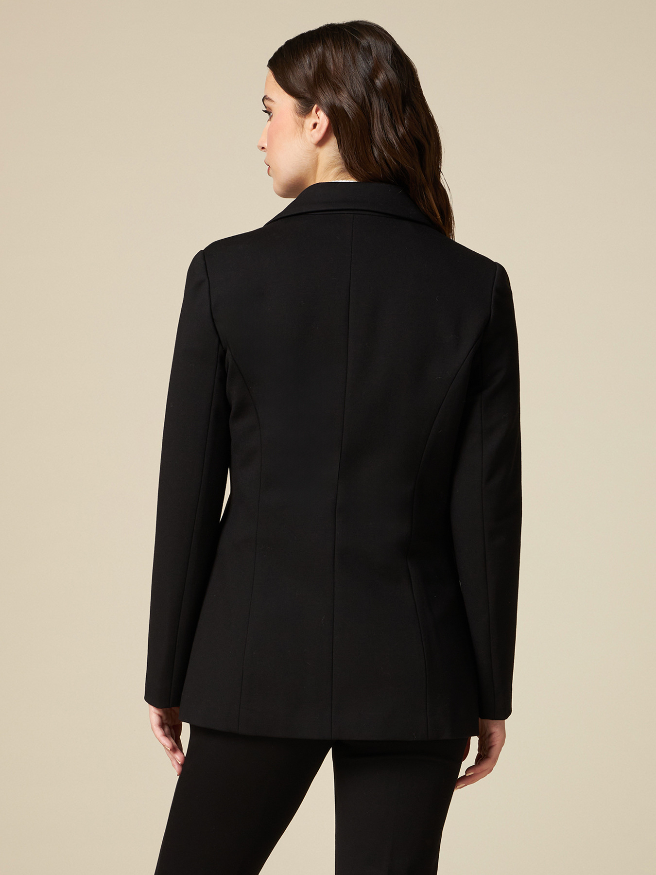 Blazer in punto milano con bottoni gioiello image number 1