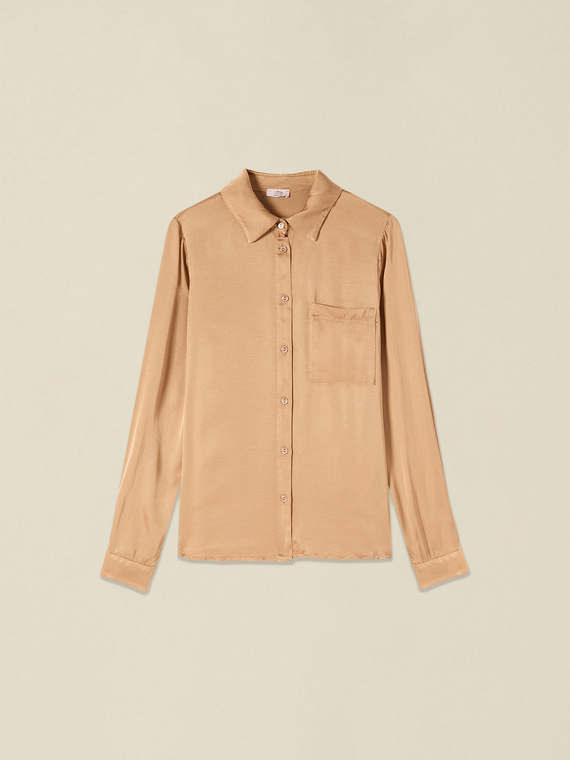 Viscose satin shirt