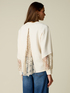 Sweat-shirt avec inserts en dentelle transparente image number 1