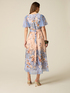 Robe &eacute;vas&eacute;e en georgette &agrave; motifs image number 1