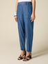 Joggers in tencel effetto denim image number 3