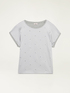 Dual-fabric t-shirt with crystals image number 3