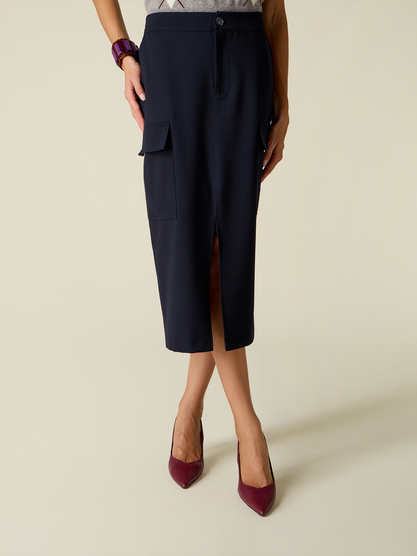 Cargo pencil skirt image number 3