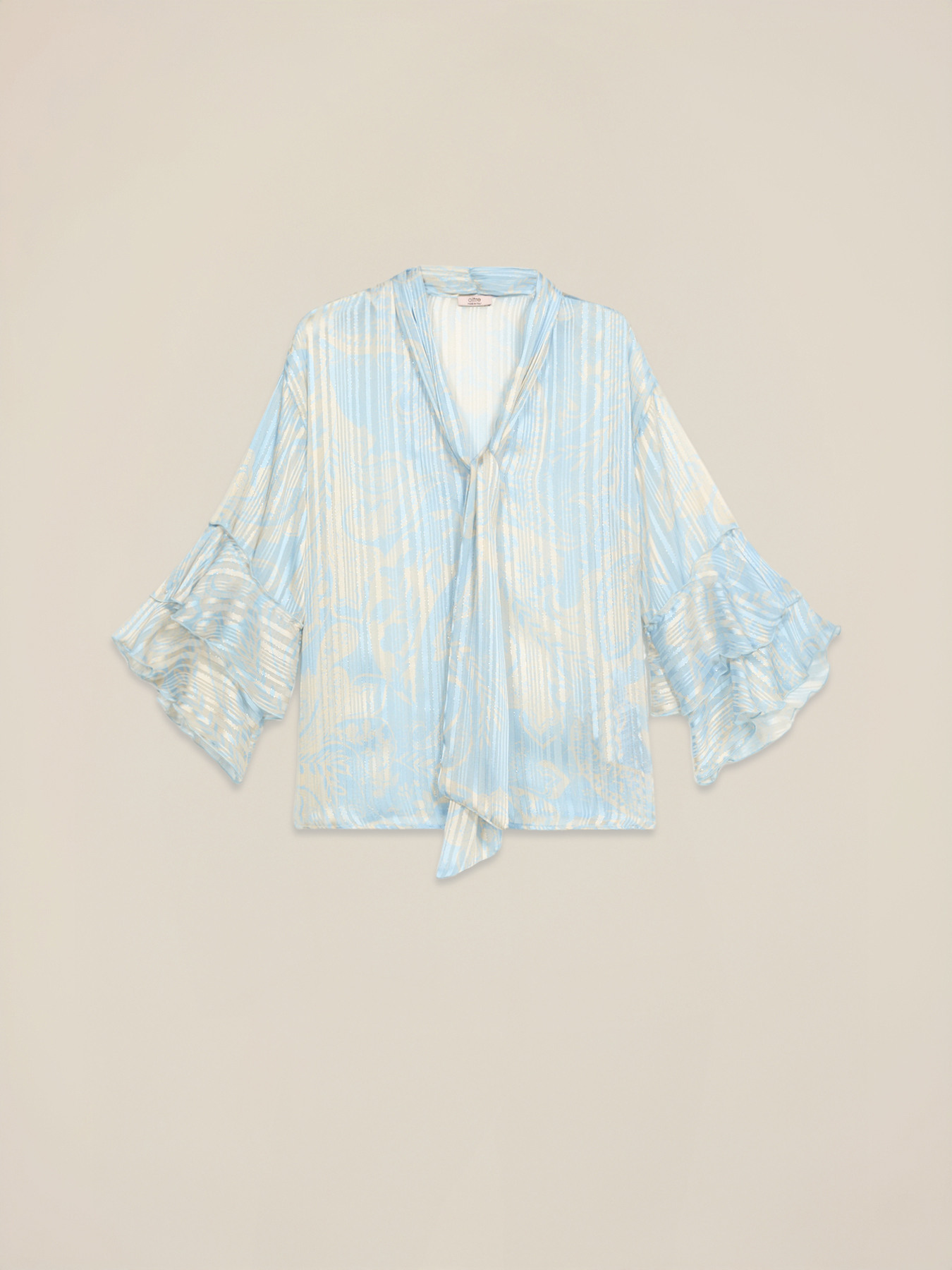 Georgette blouse with ruffle image number 3