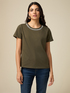 T-shirt with jewel embroidery image number 0