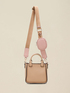 Mini barrel bag with pouch and shoulder strap image number 1