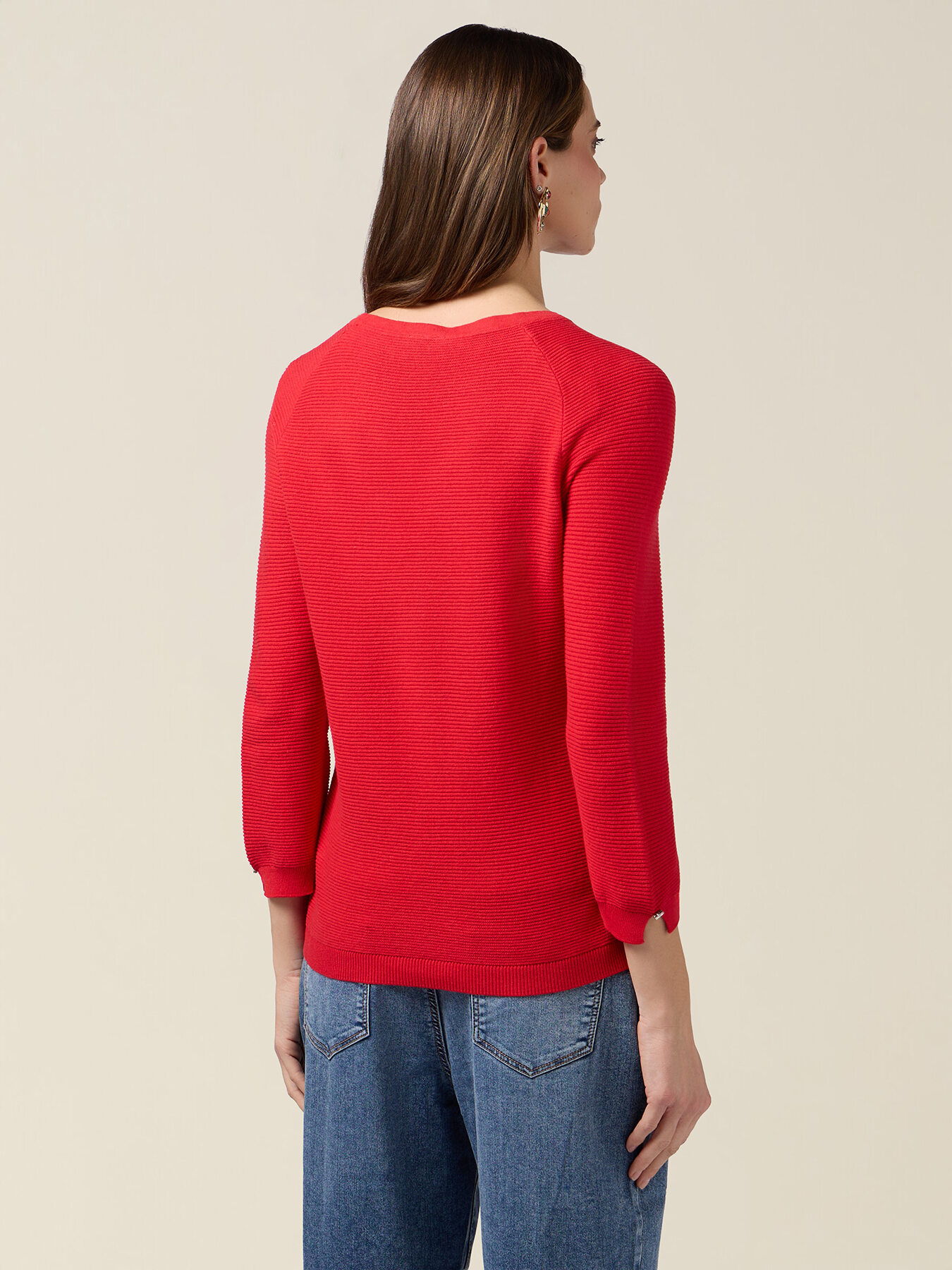 Ribbed cotton knitwear image number 1