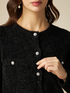 Plush effect lurex cardigan image number 2