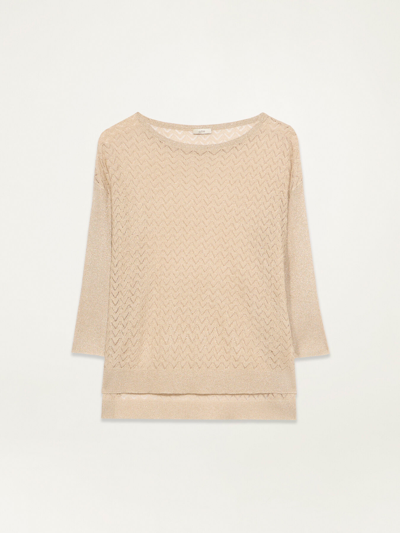 Maglia pointelle lurex image number 4