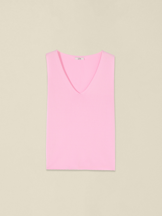 Top seamless in maglia