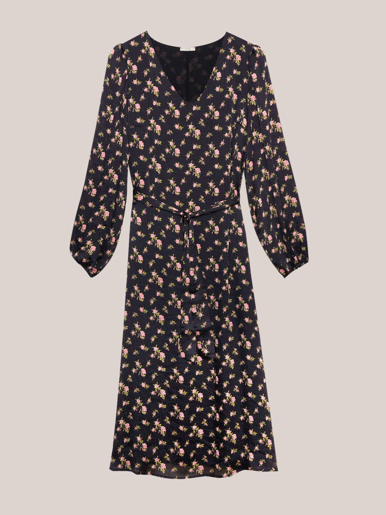 Midi-Kleid mit Blumenmuster image number 2