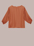 Blusa fluida con rouches sulle spalle image number 3