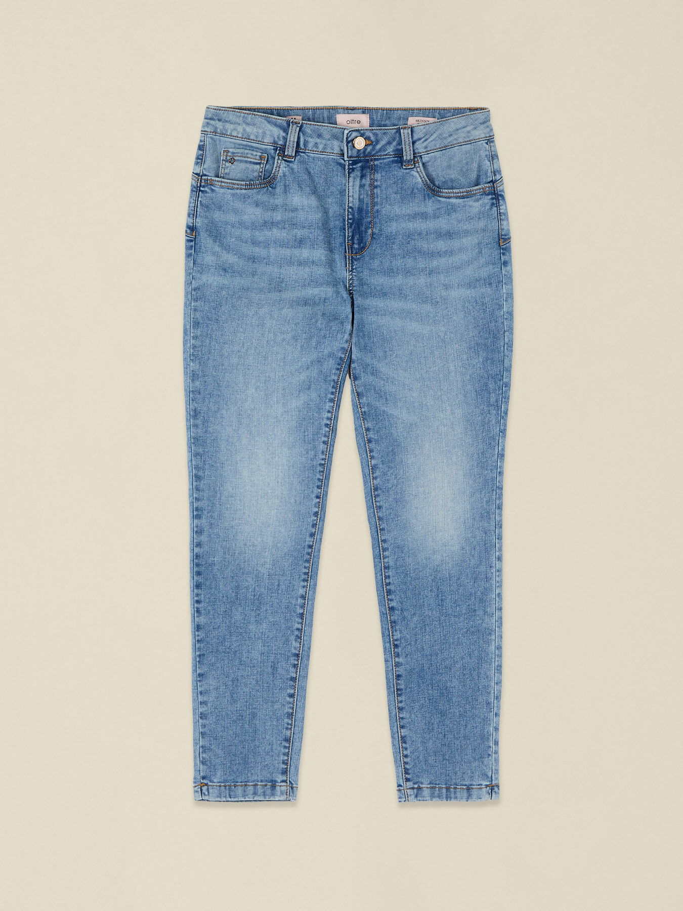 Skinny Jeans im Washed-Look image number 4