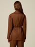 Veste blazer en twill m&eacute;lang&eacute; lin image number 1