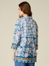 Patterned cotton muslin shirt image number 1